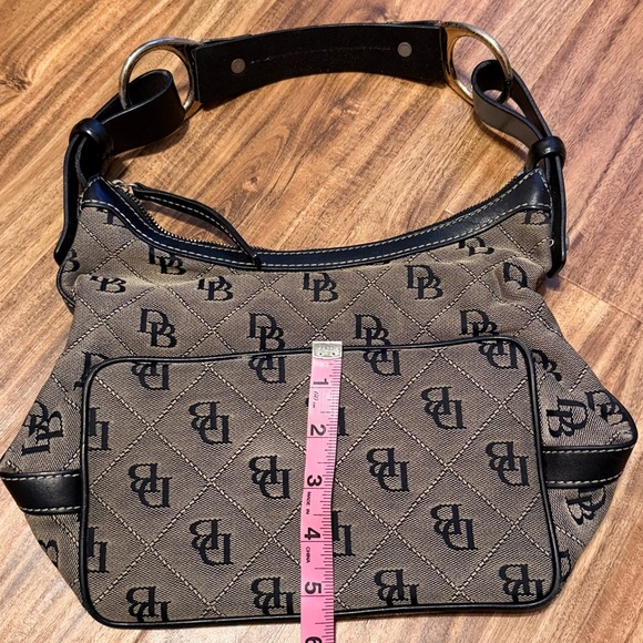 Dooney & bourke women’s purse shoulder bag Vintage logo black tan classic - Picture 12 of 12